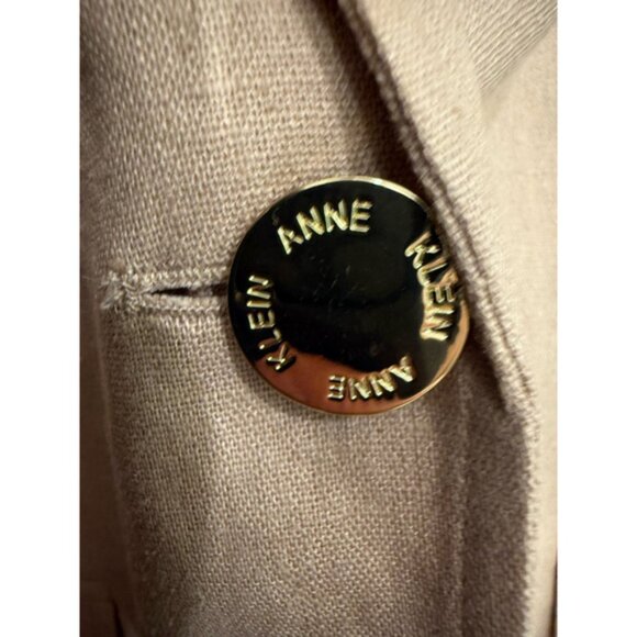 Women's Anne Klein Beige Blazer Size L - Picture 3 of 6